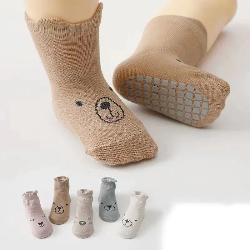 Antirutsch Baby Baumwollsocken - 5er Pack