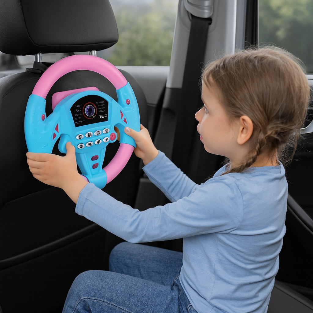 Interaktives Kinderlenkrad mit Licht & Sound – Realistischer Fahrspaß für kleine Entdecker (2–5 Jahre)