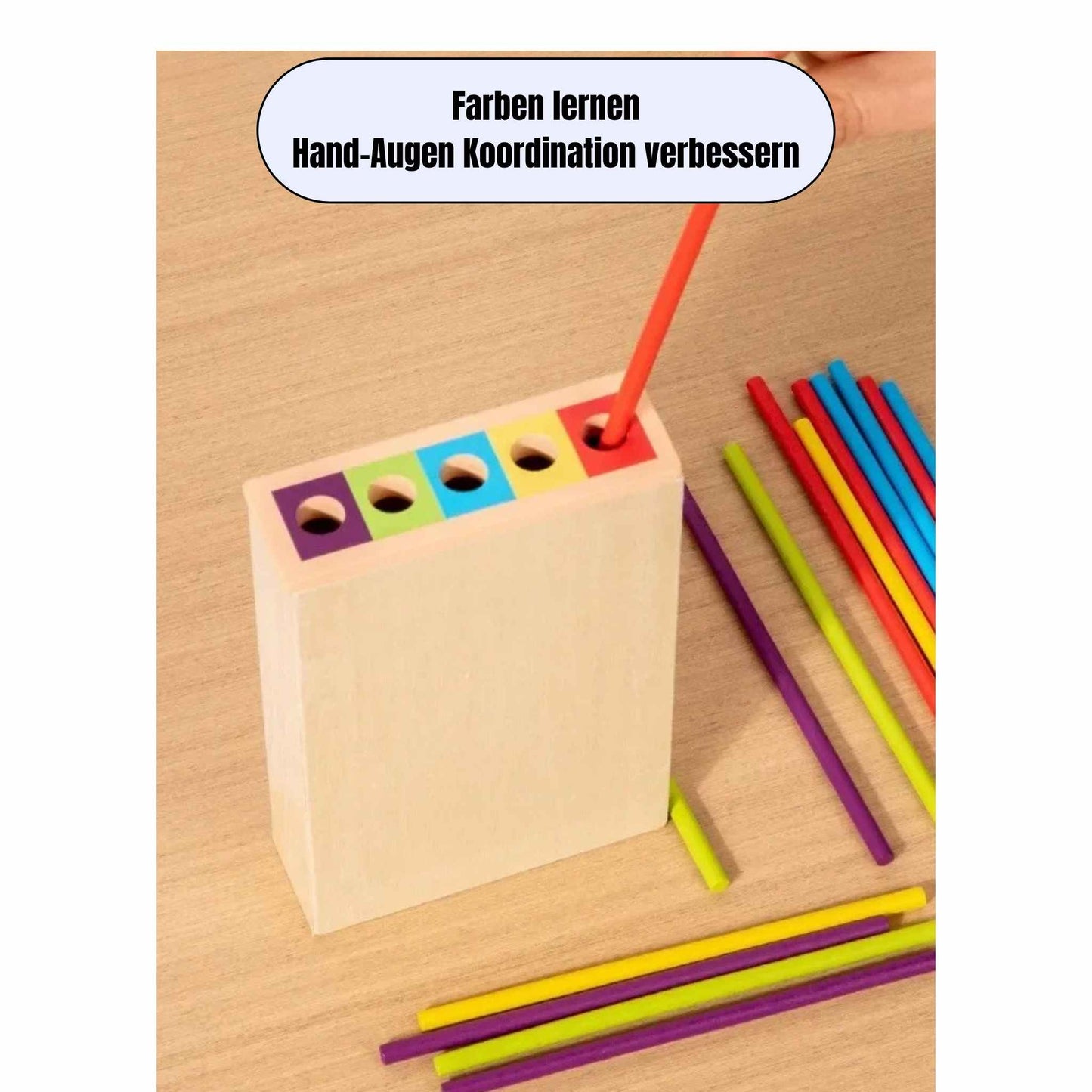Montessori Holz-Geschicklichkeitsspiel – Familienspaß mit Lerneffekt!