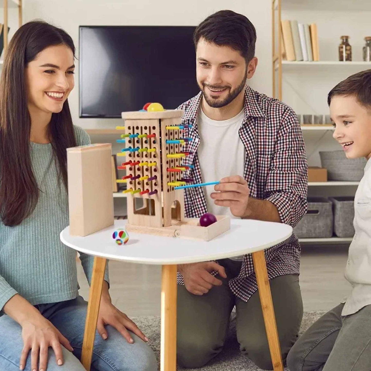 Montessori Holz-Geschicklichkeitsspiel – Familienspaß mit Lerneffekt!