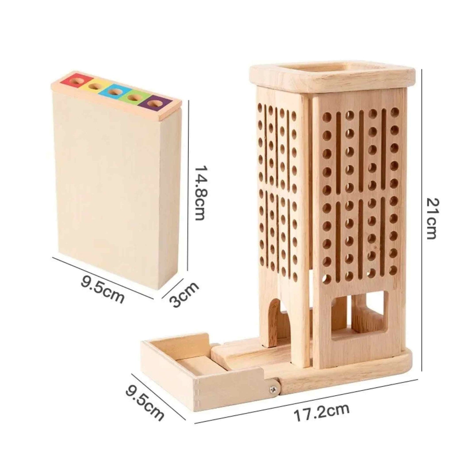 Montessori Holz-Geschicklichkeitsspiel – Familienspaß mit Lerneffekt!