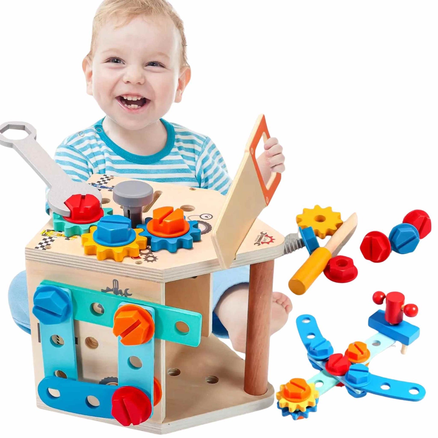 Montessori Holzwerkzeugkiste – spielerisch Lernen & kreativ Entdecken