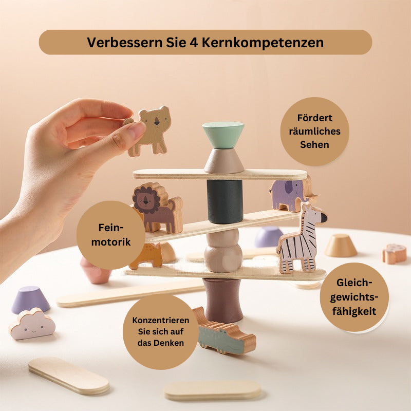 Montessori - Stapelspielzeug (Tier-Spielset)