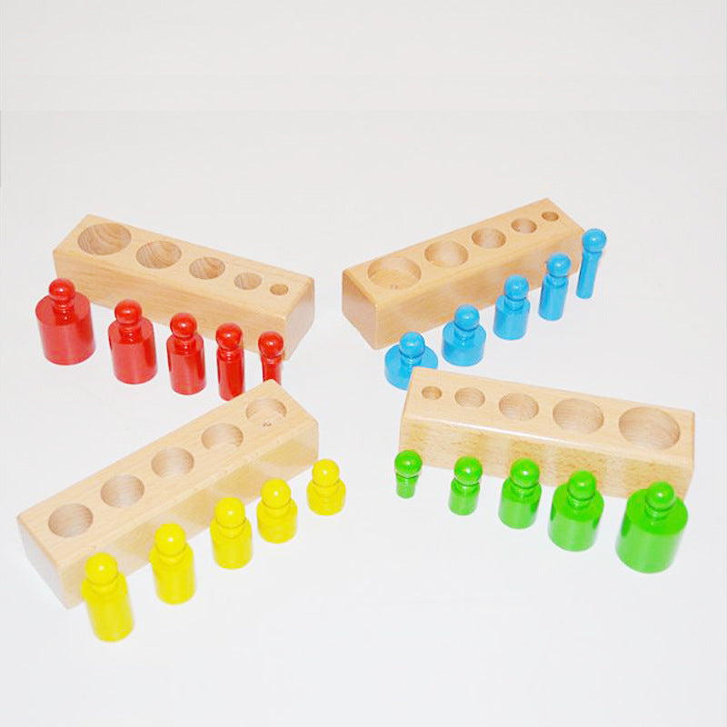 Montessori - Zylinderblöcke-Steckpuzzle
