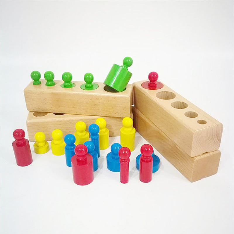 Montessori - Zylinderblöcke-Steckpuzzle