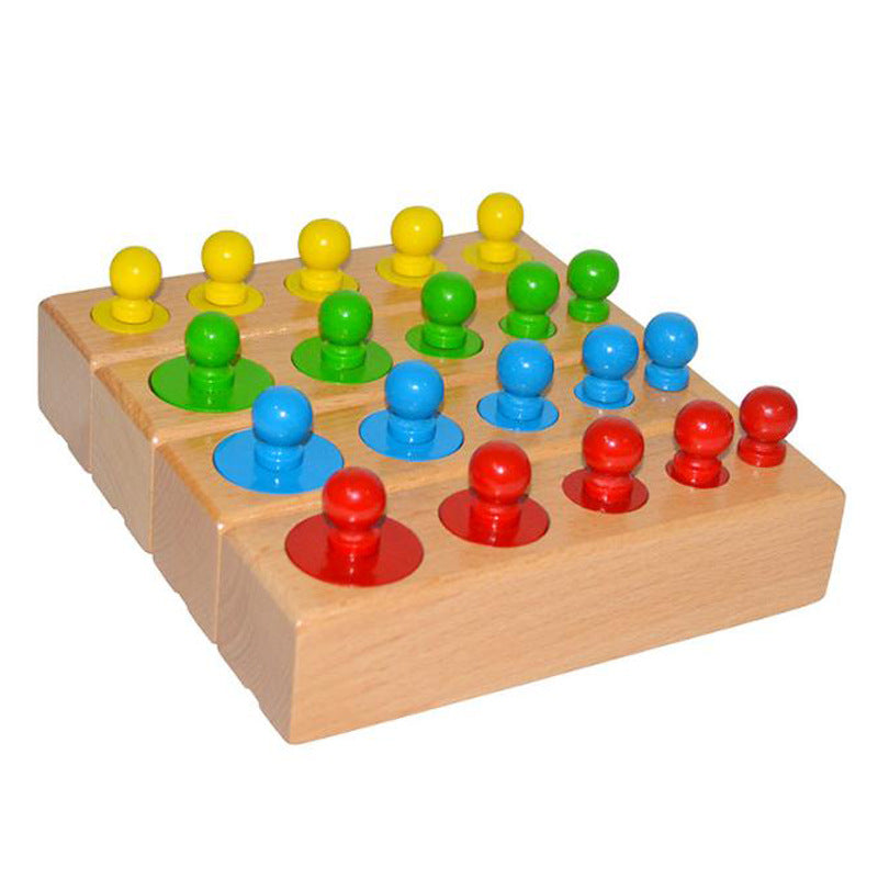 Montessori - Zylinderblöcke-Steckpuzzle