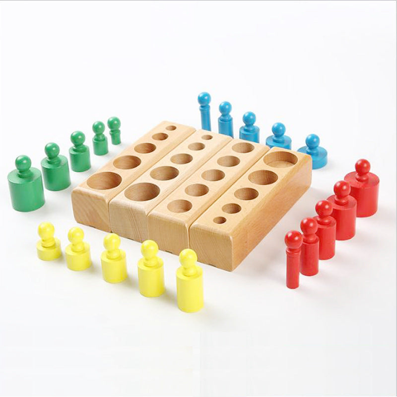 Montessori - Zylinderblöcke-Steckpuzzle