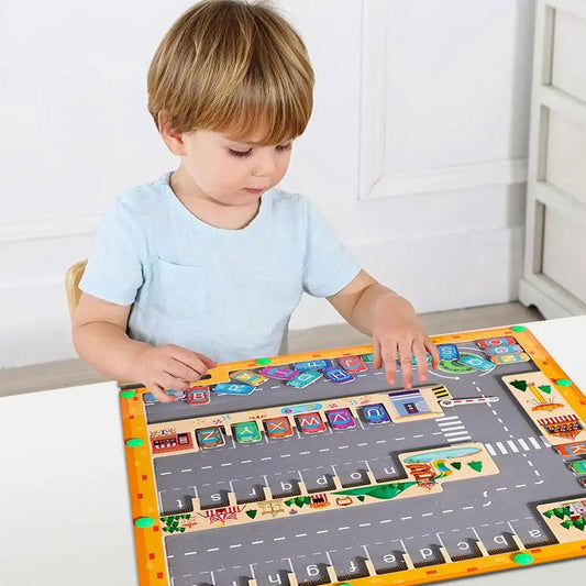 Montessori Magnetisches Alphabet-Labyrinth – Buchstaben lernen mit ganz viel Herz