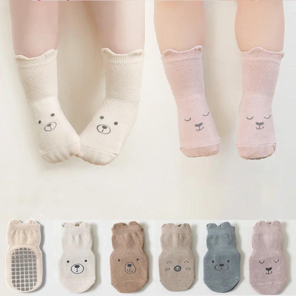 Antirutsch Baby Baumwollsocken - 5er Pack