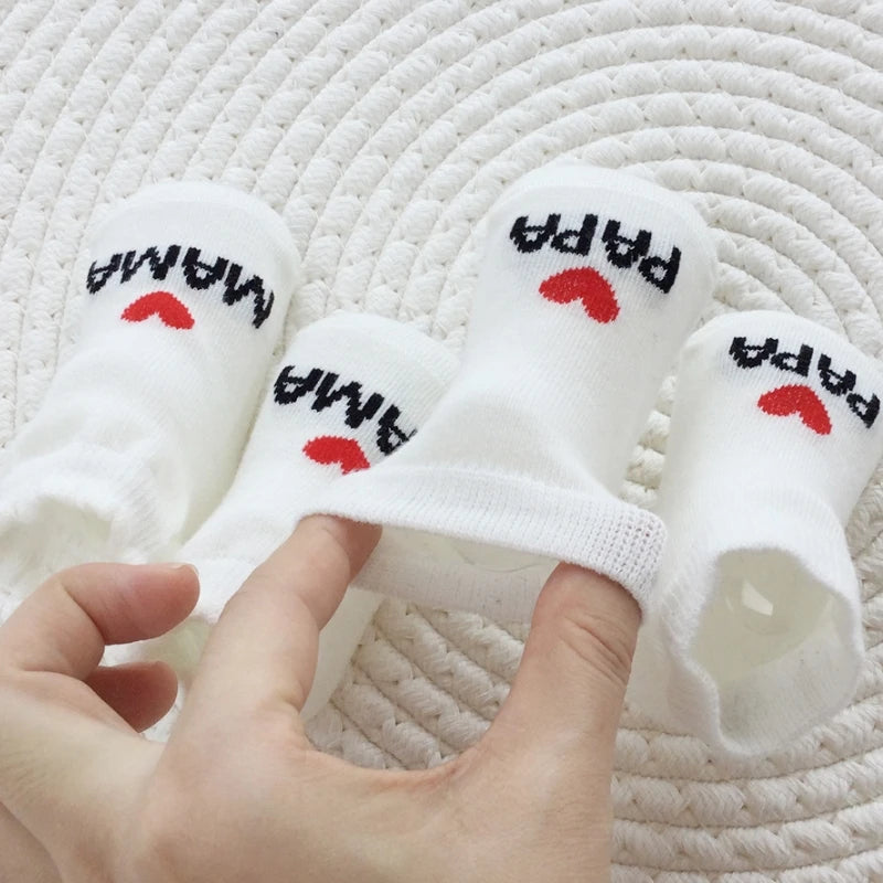 Baby Baumwollsocken „I ❤️ Mama und Papa“