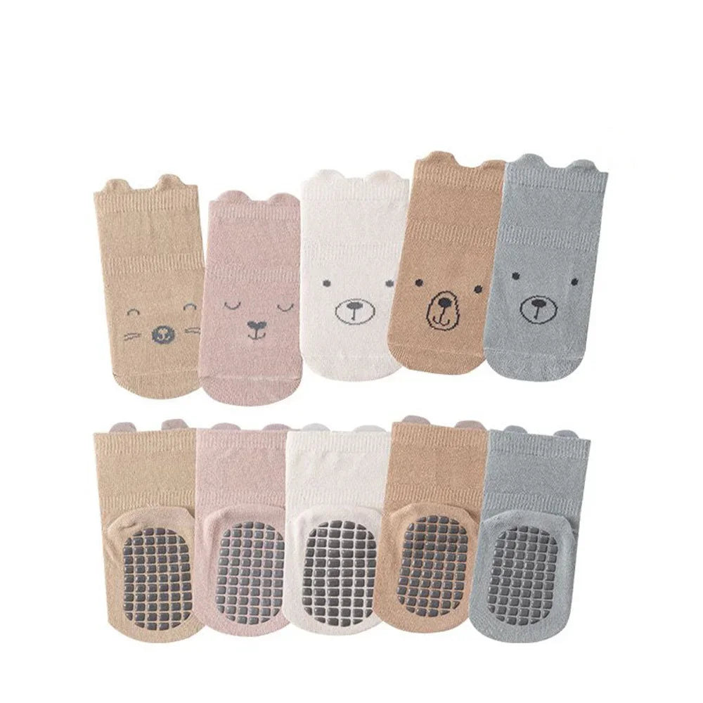 Antirutsch Baby Baumwollsocken - 5er Pack
