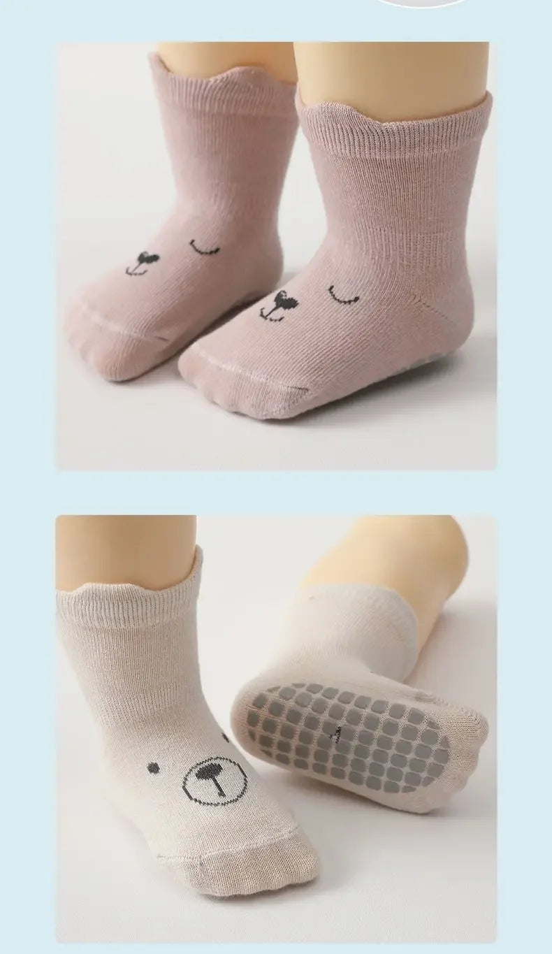 Antirutsch Baby Baumwollsocken - 5er Pack