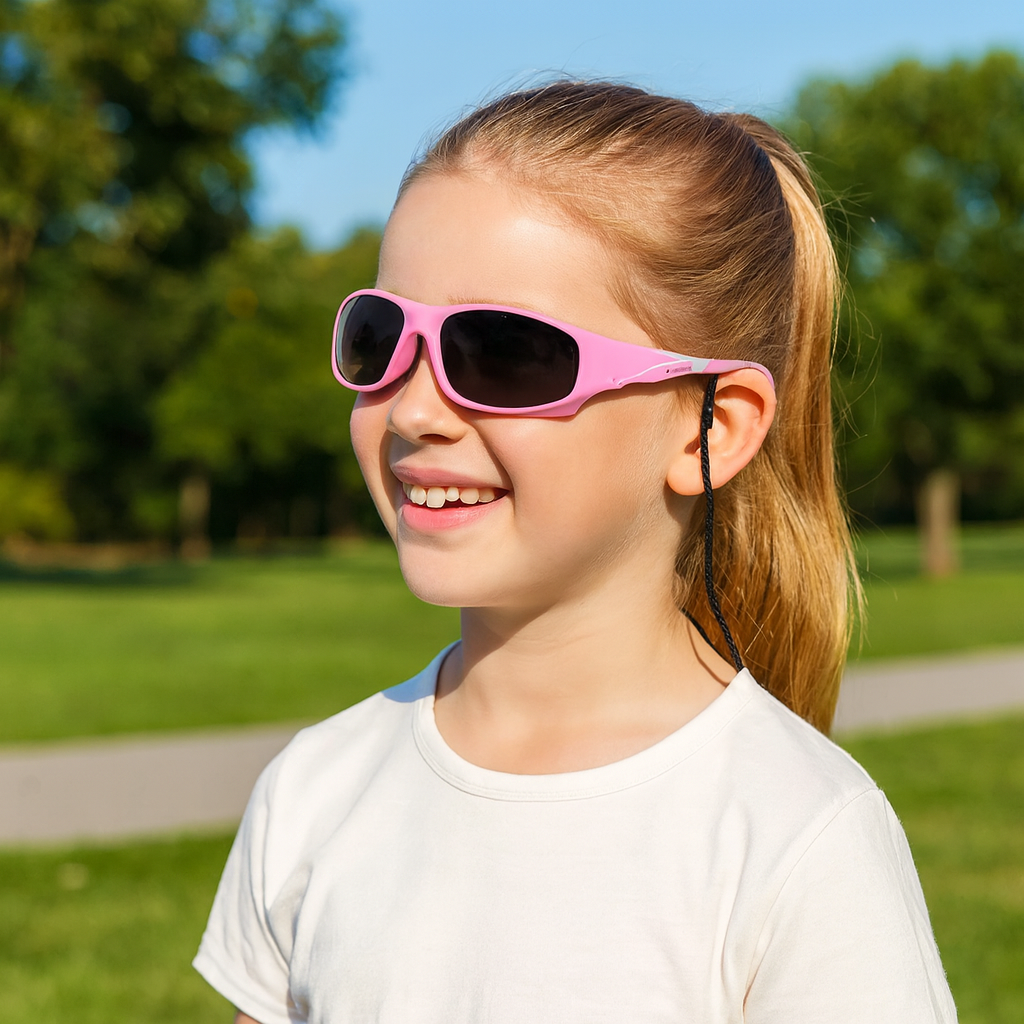 Kinder-Sonnenbrille mit UV-Schutz & Polarisationsgläsern – Stylisch & sicher für draußen!
