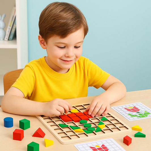 Montessori Geo - Holzpuzzle