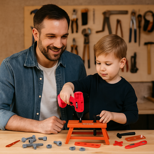 Kinder Lern Werkzeugkasten - Ideal für kleine Baumeister