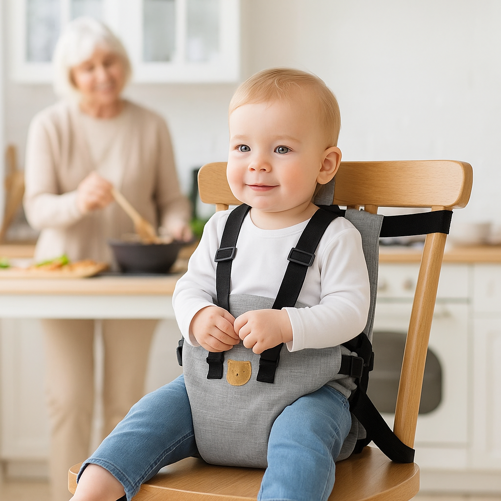 Babyfaltsitz – Tragbarer, faltbarer Hochstuhl für unterwegs (0–3 Jahre)