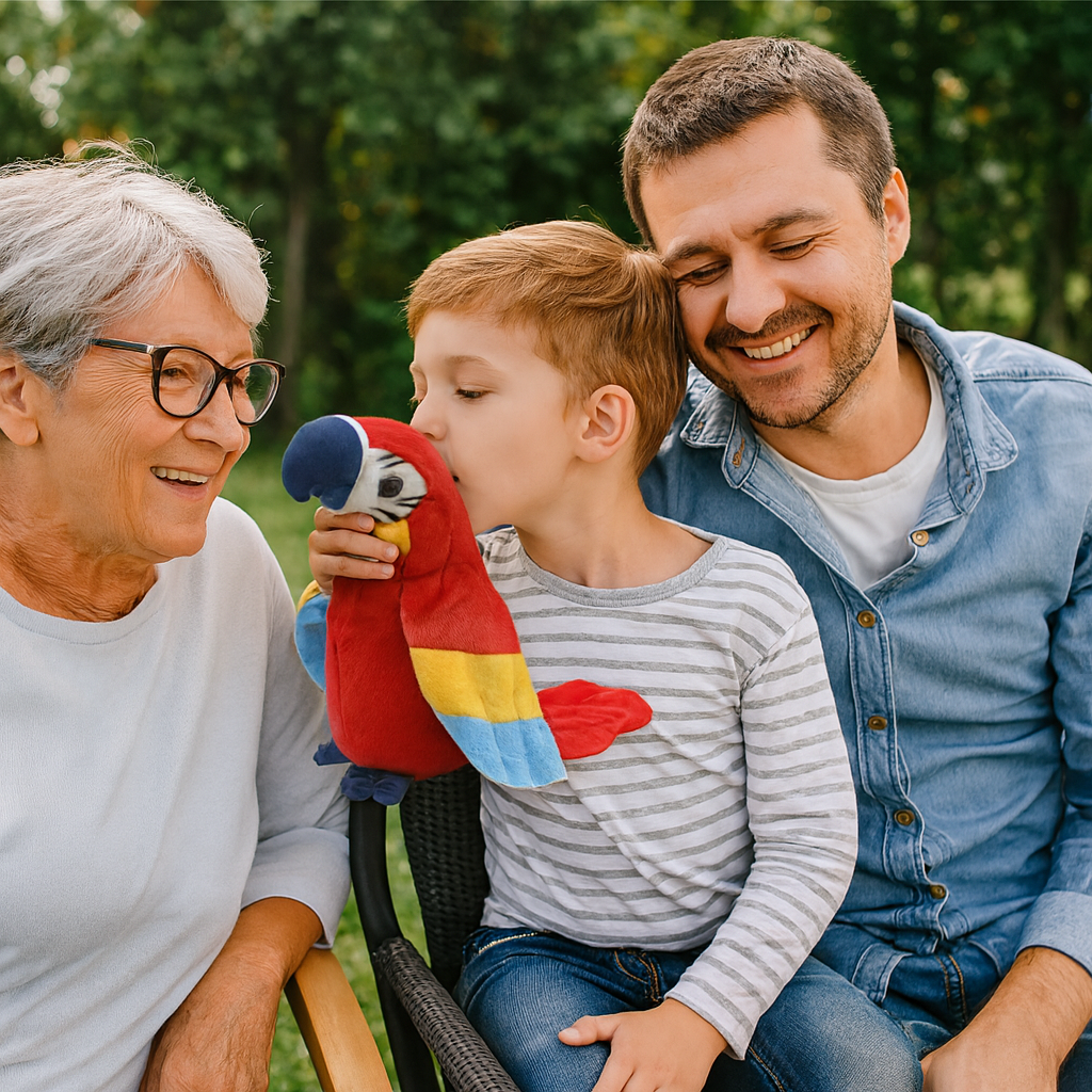 Sprechender Papagei – Lustiges, interaktives Plüschtier, das alles wiederholt!