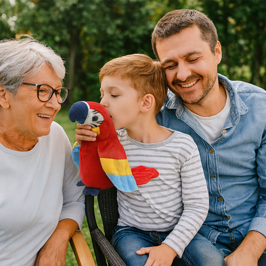 Sprechender Papagei – Lustiges, interaktives Plüschtier, das alles wiederholt!