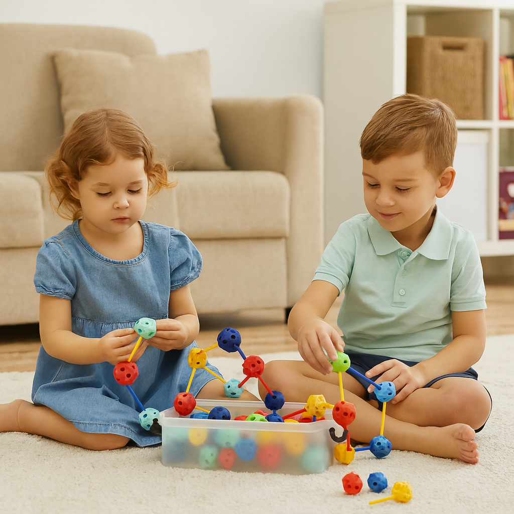 3D Geometrie-Baustein-Set – Kreativität und Lernen in einem!