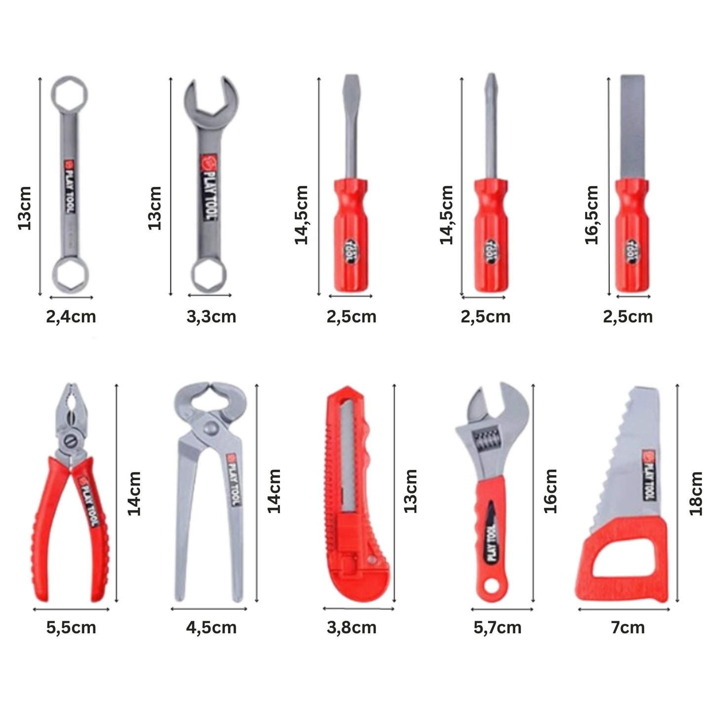 Kinder Lern Werkzeugkasten - Ideal für kleine Baumeister