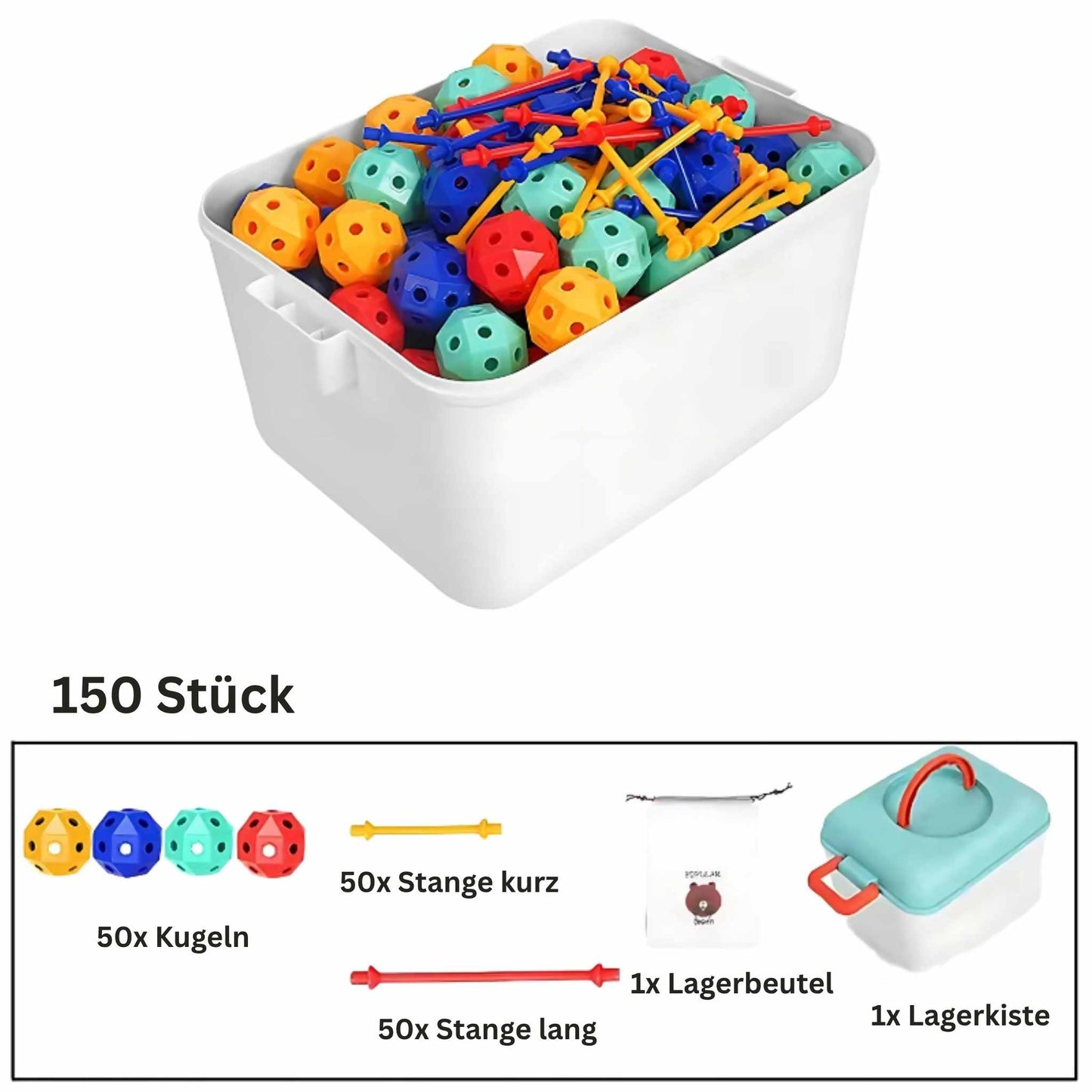 3D Geometrie-Baustein-Set – Kreativität und Lernen in einem!
