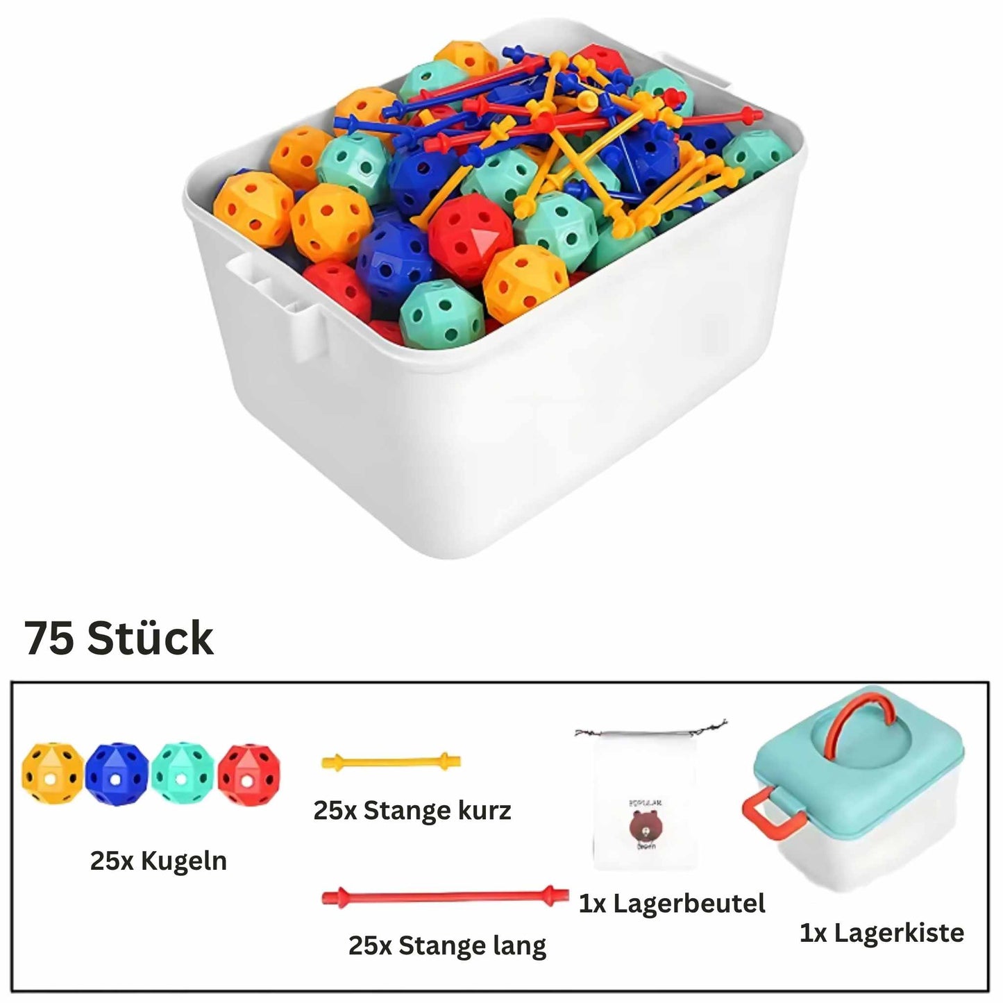 3D Geometrie-Baustein-Set – Kreativität und Lernen in einem!