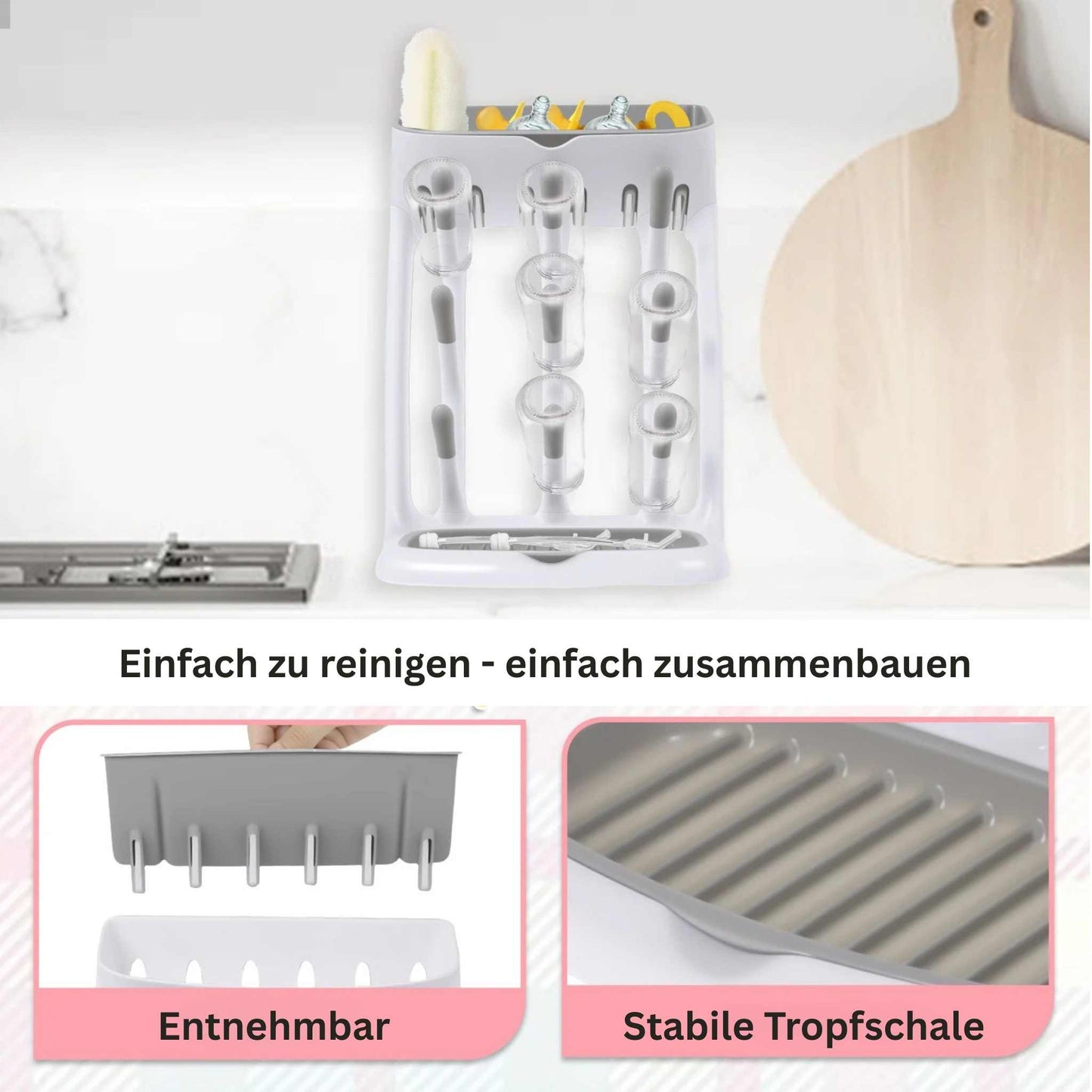 Premium Babyflaschen-Trockenständer