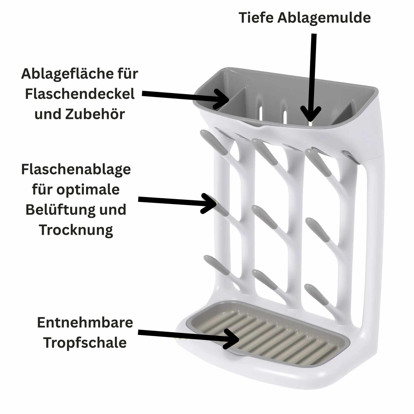 Premium Babyflaschen-Trockenständer