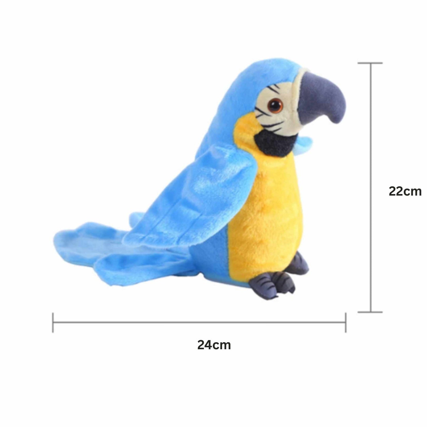 Sprechender Papagei – Lustiges, interaktives Plüschtier, das alles wiederholt!