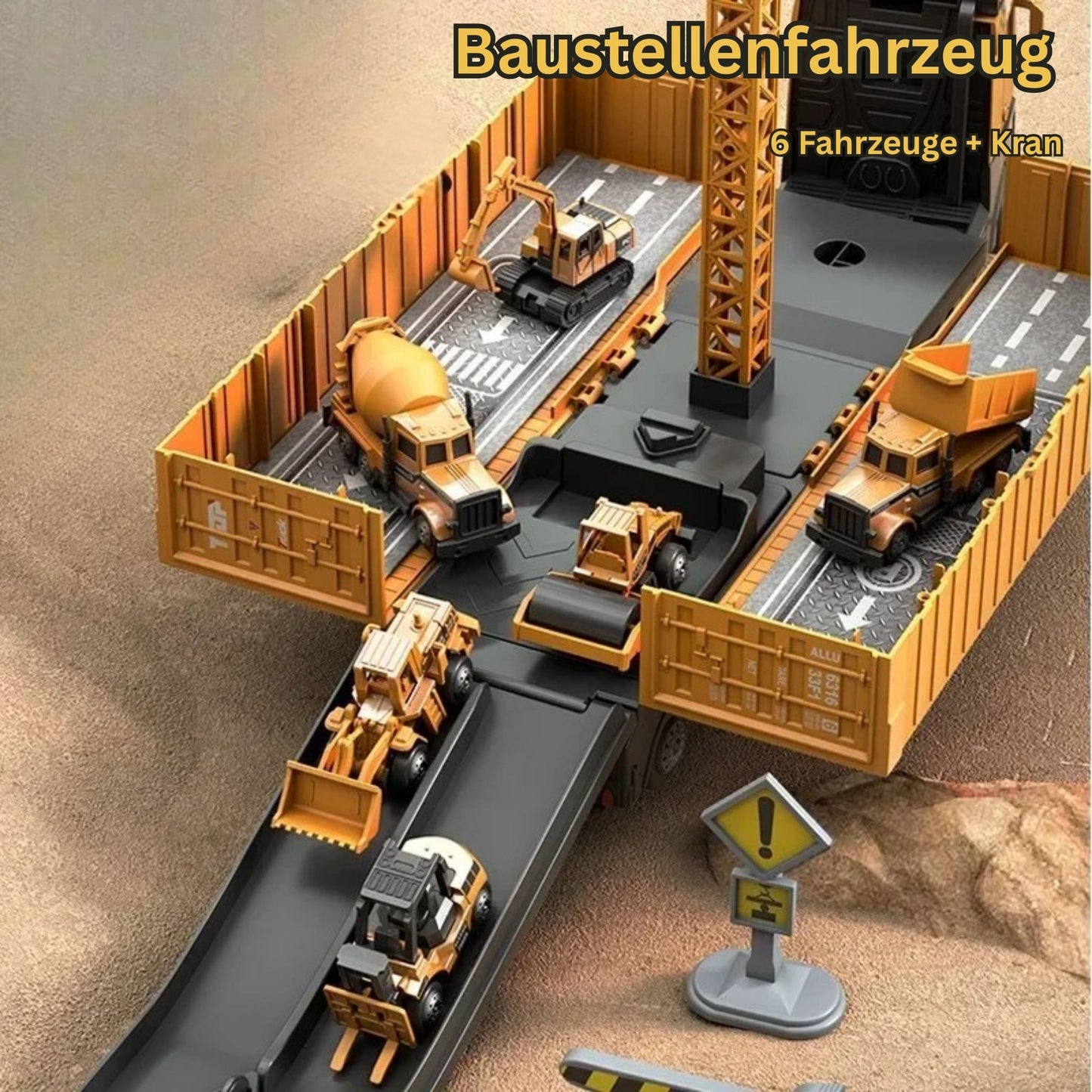 Transformierbarer Baufahrzeug-Truck – Kreatives 3-in-1 Konstruktionsspielzeug