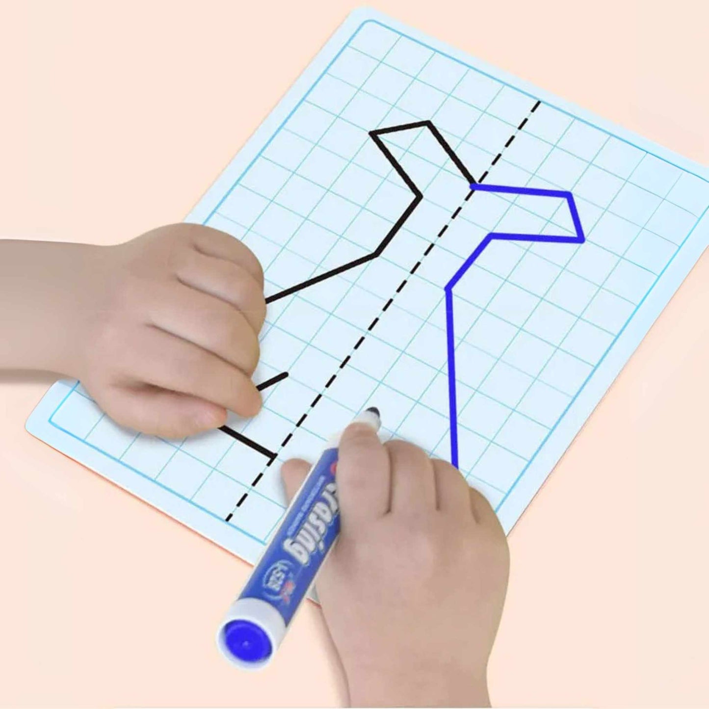 Symmetrie Lern- & Malkarten für Kinder